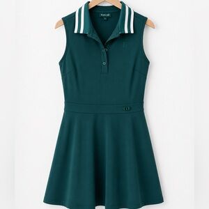 Fore All Women's Green Sleeveless Polo Dress
